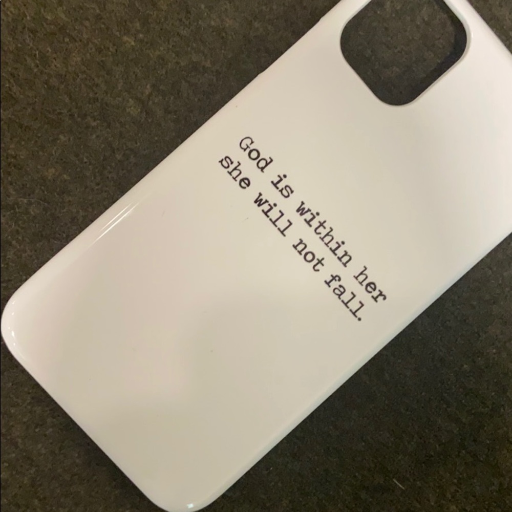 White iPhone 11 slim phone case from Society6